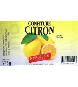 Confiture de citron 375gr