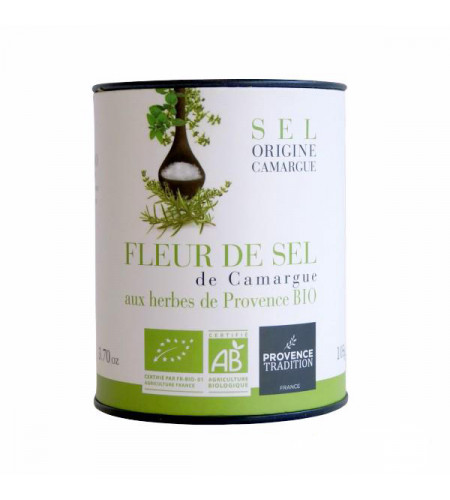 Fleur de Sel de Camargue aux Herbes de Provence BIO 105gr